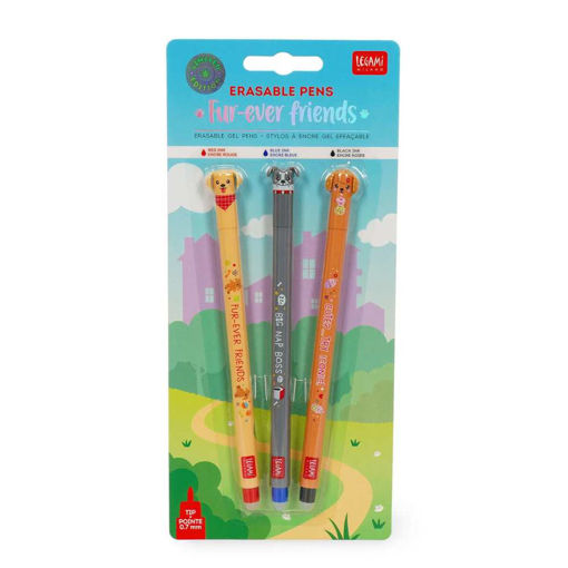 Picture of LEGAMI FUR-EVER FRIENDS ERASABLE GEL PEN 3 PACK